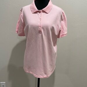 Croft & Barrow Women’s Pink Polo Shirt large